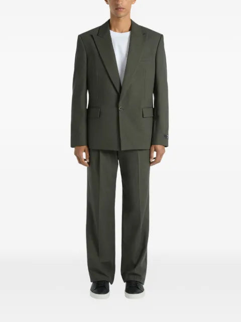 Balmain cotton twill 1-button jacket
