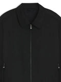 BOSS zip-up wool jacket