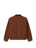 CHOCOOLATE corduroy-collar zip-up jacket