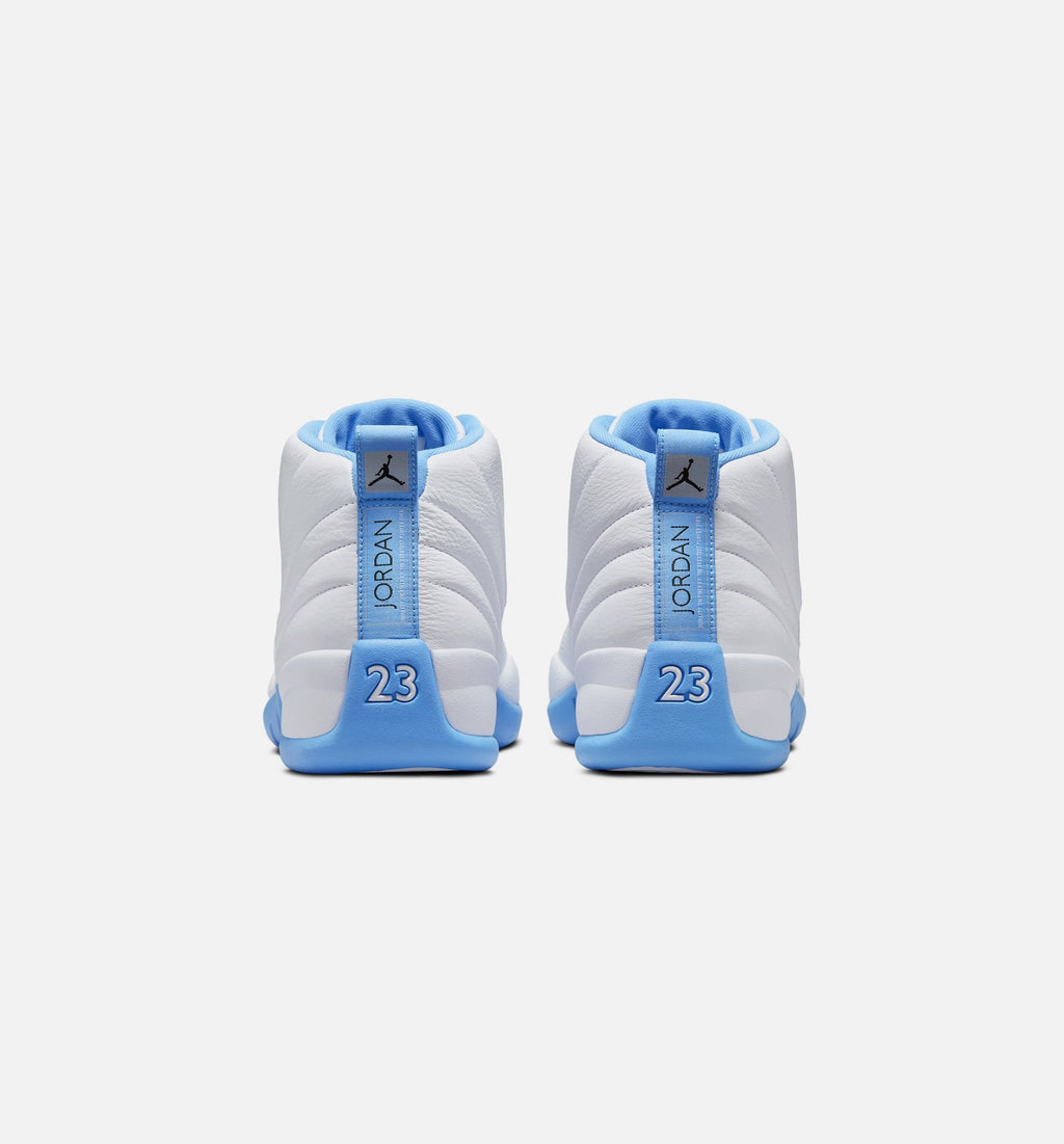 Air Jordan 12 Retro "White and University Blue" Men's Shoe – White/University Blue/Metallic Silver